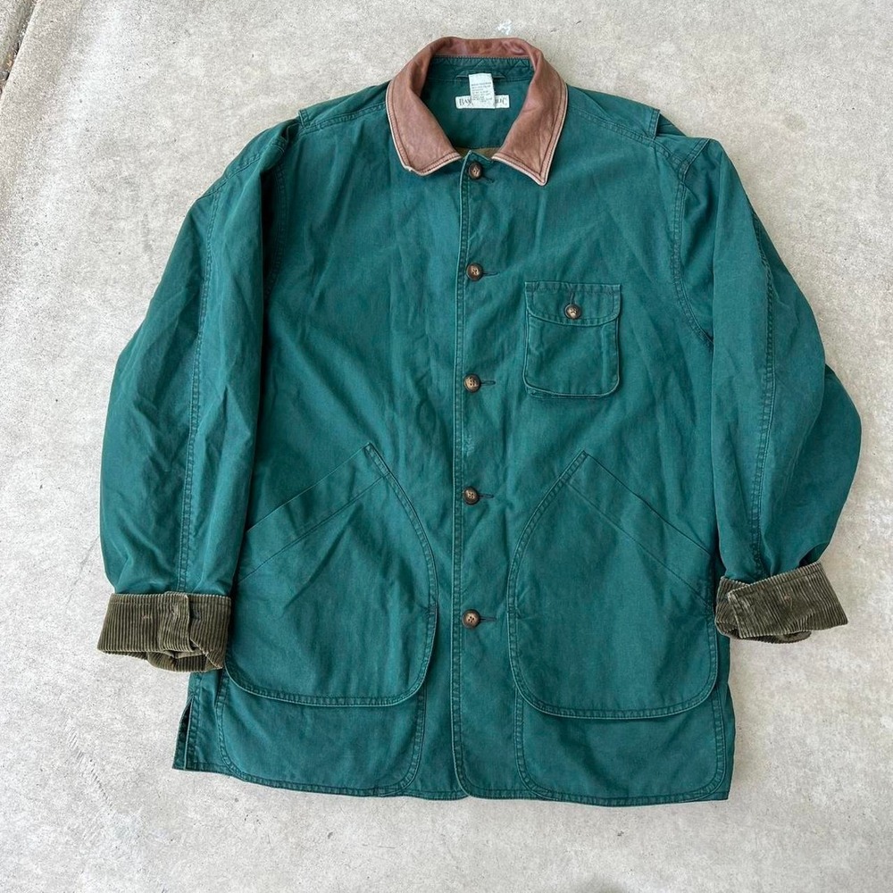 1990s Banana Republic Forest Green Chore Jacket size S